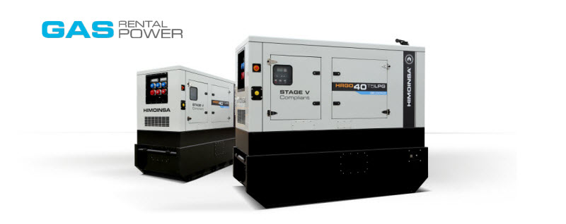 Gas generator sets, Stage V compliant, for the rental sector